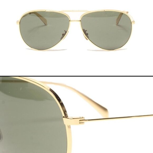 Celine Sunglasses Teardrop with Shoulder Case Gold And Others